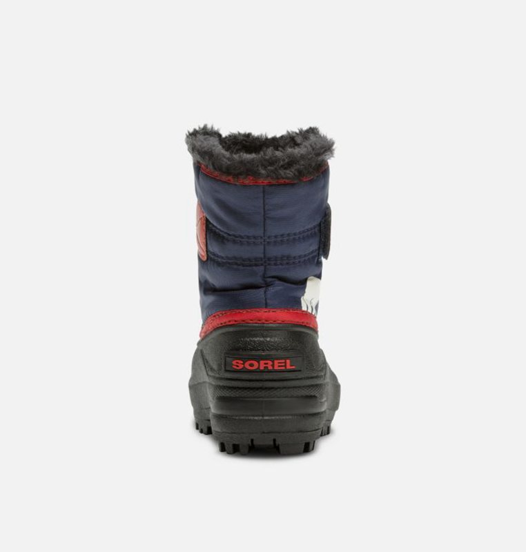 Sorel Toddler Commander™ - Kids Snow Boots Navy/Red - 236984BRE